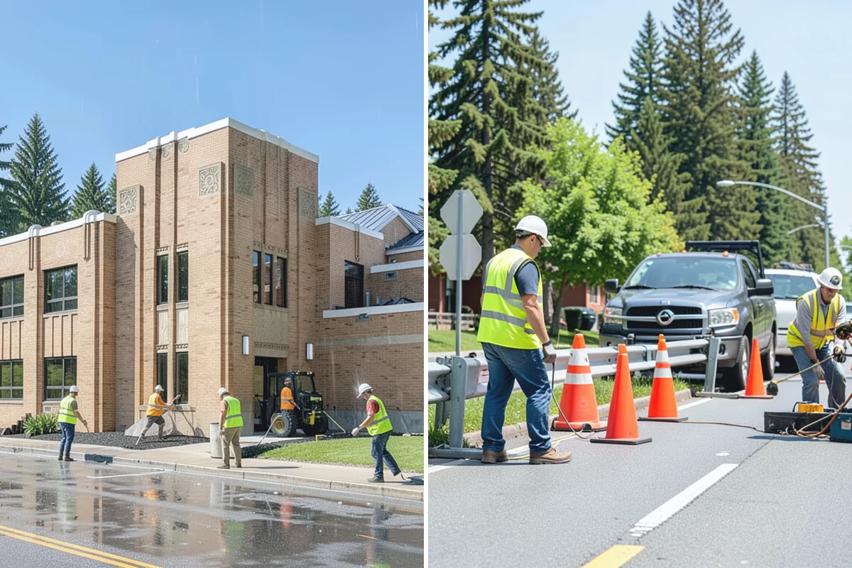 Cemetery Turf Maintenance in Buckley, Pierce County, WA - Map marker types and turf zones across the grounds