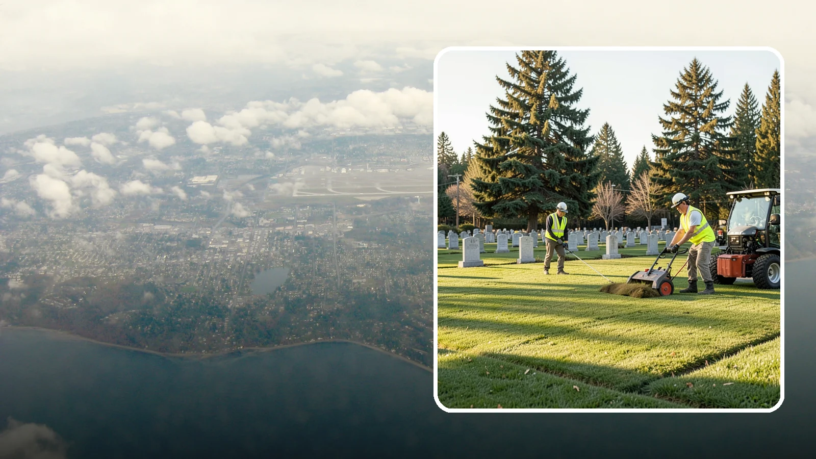 Cemetery Turf Maintenance in Burien, King County, WA - Dignified turf care for cemetery lawns and burial grounds across Western Washington.