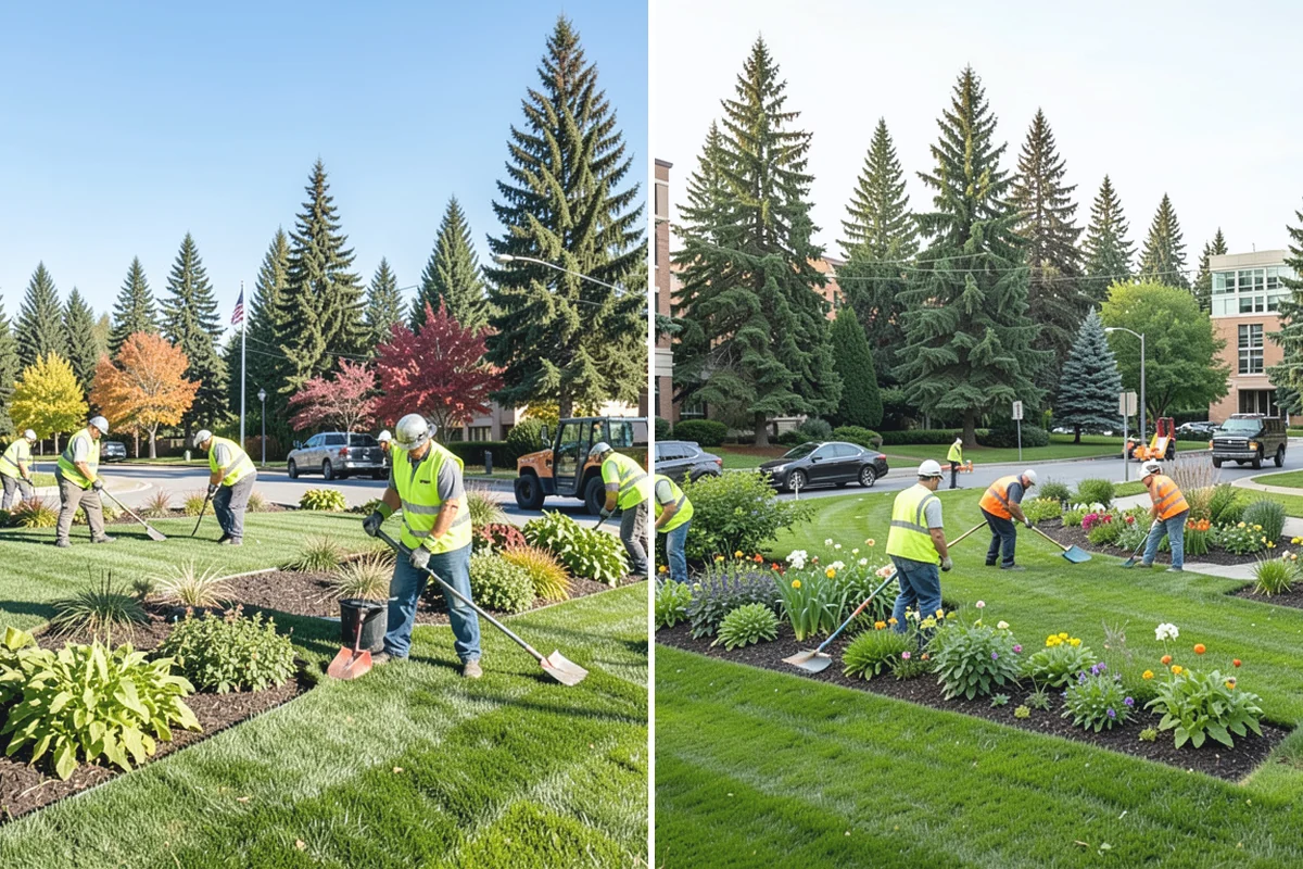 Cemetery Turf Maintenance in Darrington, Snohomish County, WA - Map marker types and turf zones across the grounds