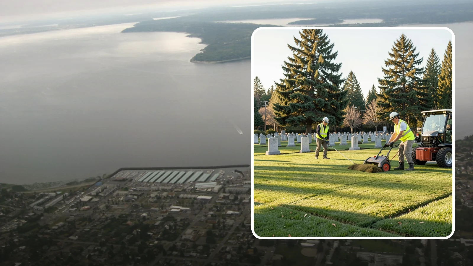 Cemetery Turf Maintenance in Des Moines, King County, WA - Dignified turf care for cemetery lawns and burial grounds across Western Washington.
