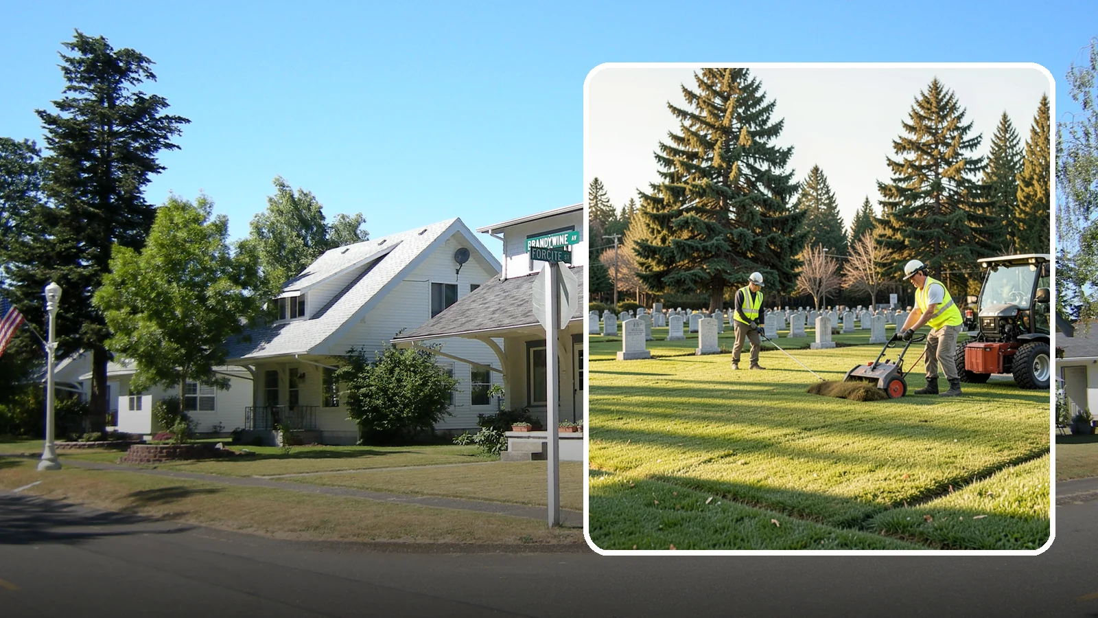 Cemetery Turf Maintenance in DuPont, Pierce County, WA - Dignified turf care for cemetery lawns and burial grounds across Western Washington.