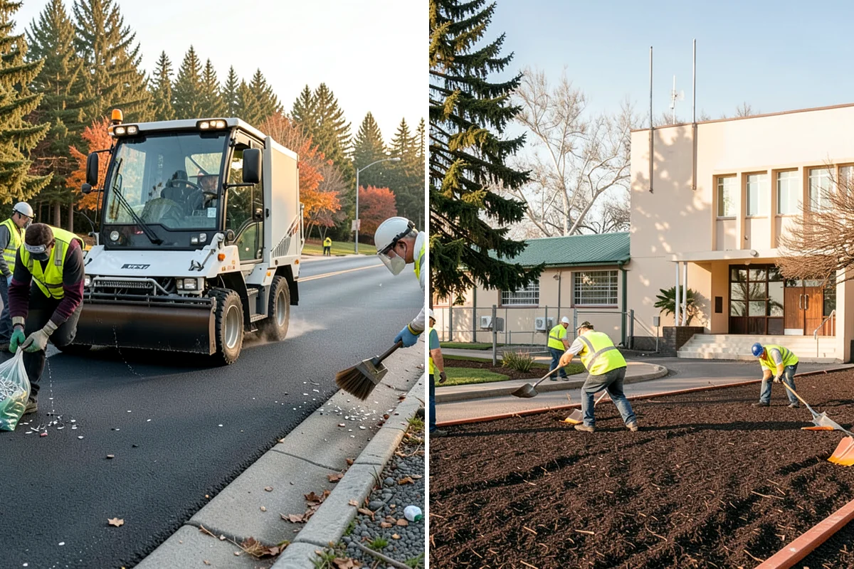 Cemetery Turf Maintenance in DuPont, Pierce County, WA - Map marker types and turf zones across the grounds
