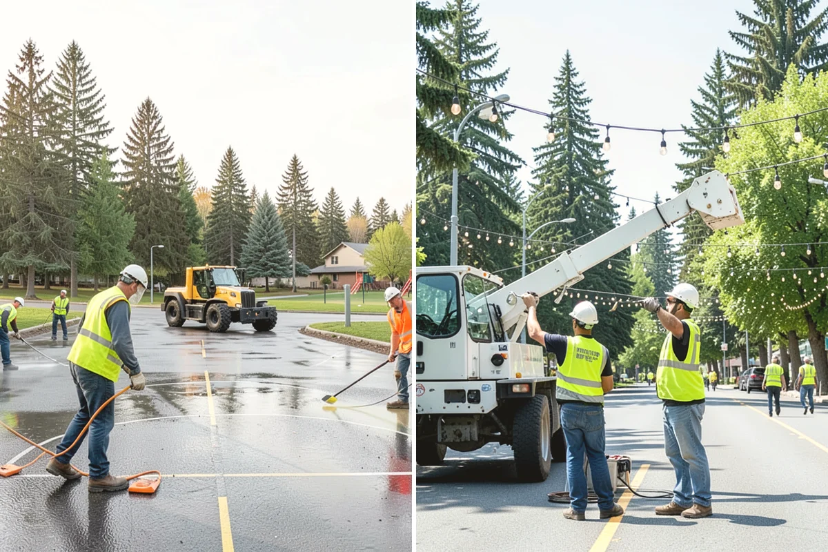 Cemetery Turf Maintenance in Duvall, King County, WA - Map marker types and turf zones across the grounds