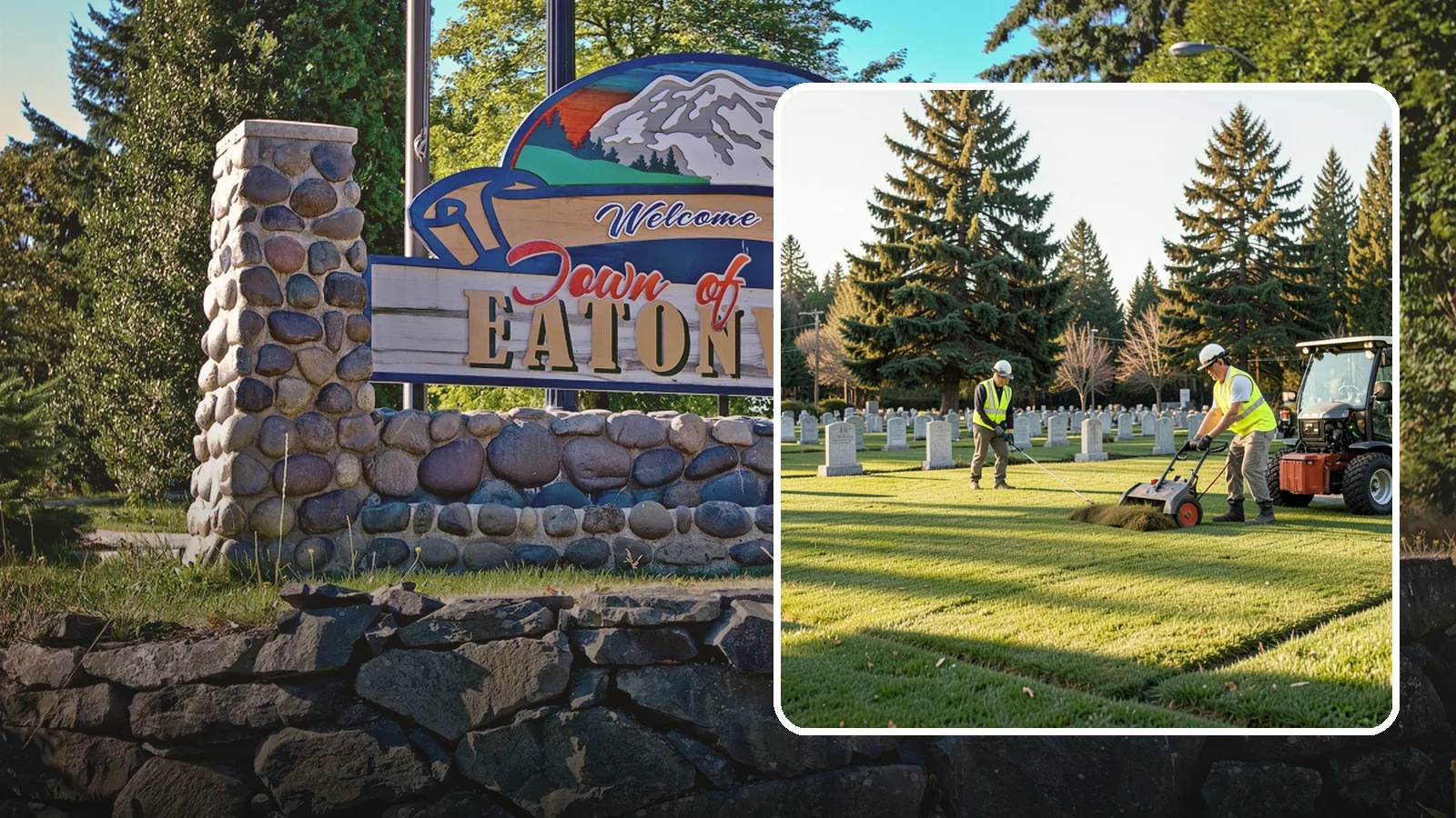 Cemetery Turf Maintenance in Eatonville, Pierce County, WA - Dignified turf care for cemetery lawns and burial grounds across Western Washington.