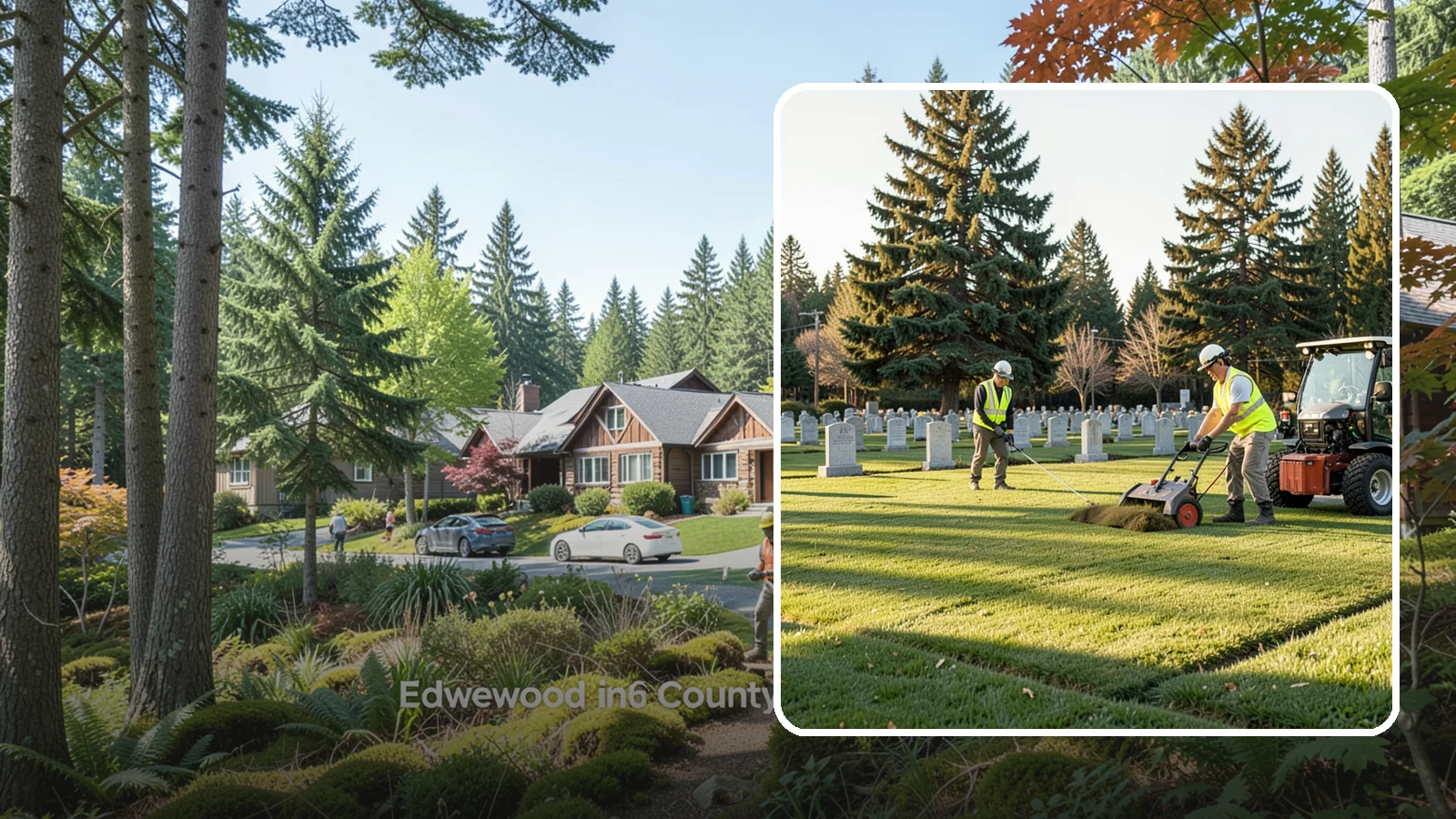 Cemetery Turf Maintenance in Edgewood, Pierce County, WA - Dignified turf care for cemetery lawns and burial grounds across Western Washington.