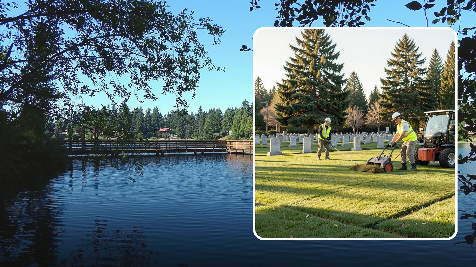 Cemetery Turf Maintenance in Federal Way, King County, WA - Dignified turf care for cemetery lawns and burial grounds across Western Washington.