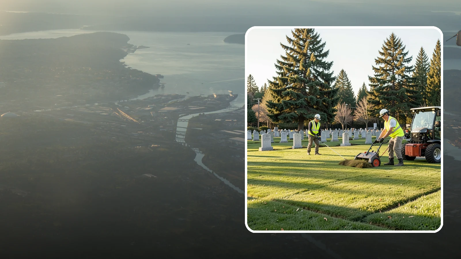 Cemetery Turf Maintenance in Fife, Pierce County, WA - Dignified turf care for cemetery lawns and burial grounds across Western Washington.
