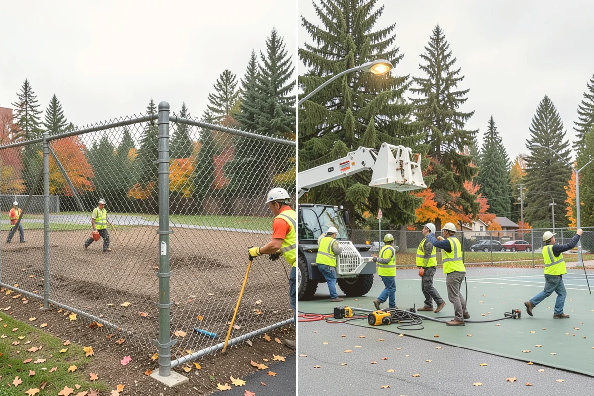 Cemetery Turf Maintenance in Fife, Pierce County, WA - Map marker types and turf zones across the grounds