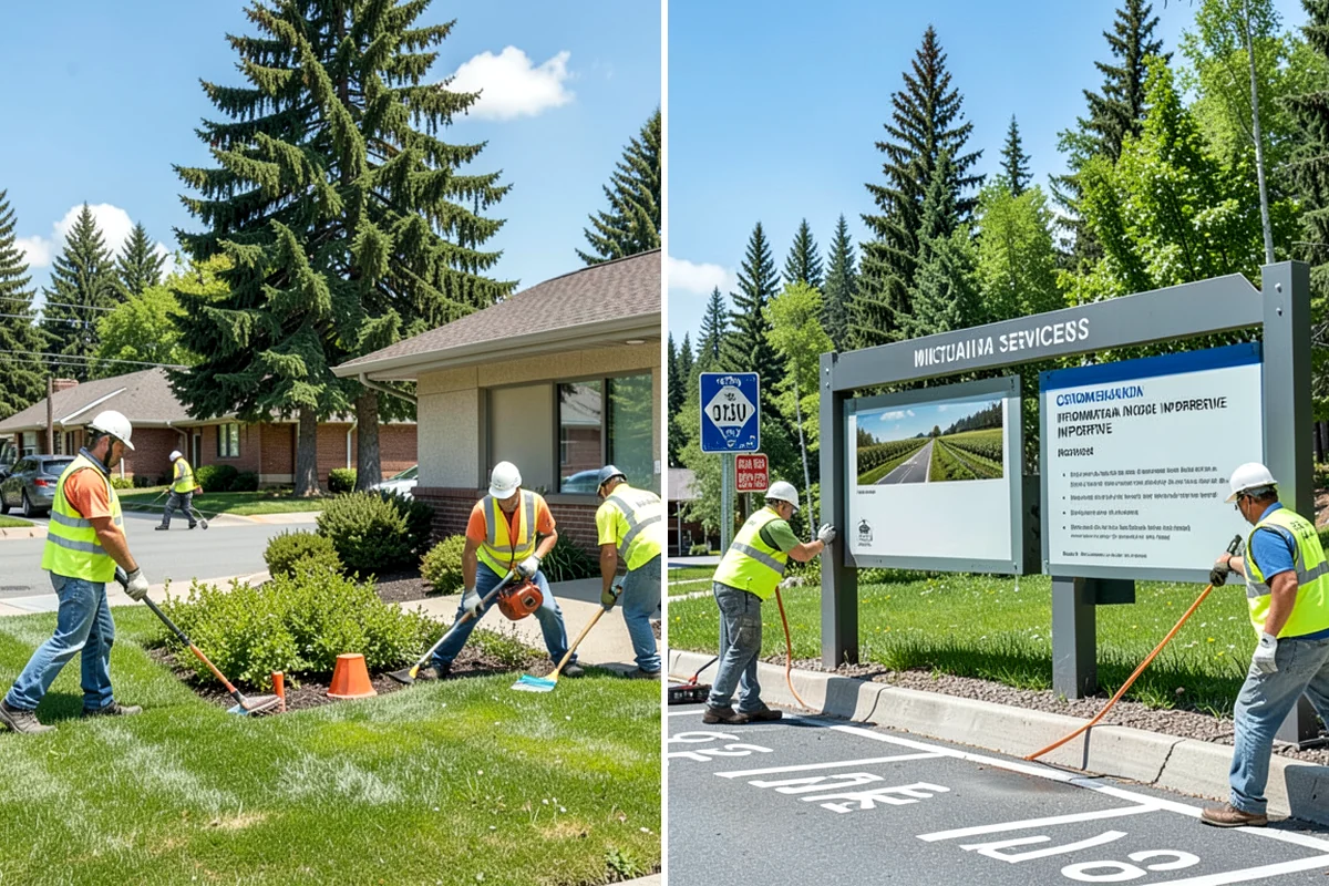 Cemetery Turf Maintenance in Gig Harbor, Pierce County, WA - Map marker types and turf zones across the grounds