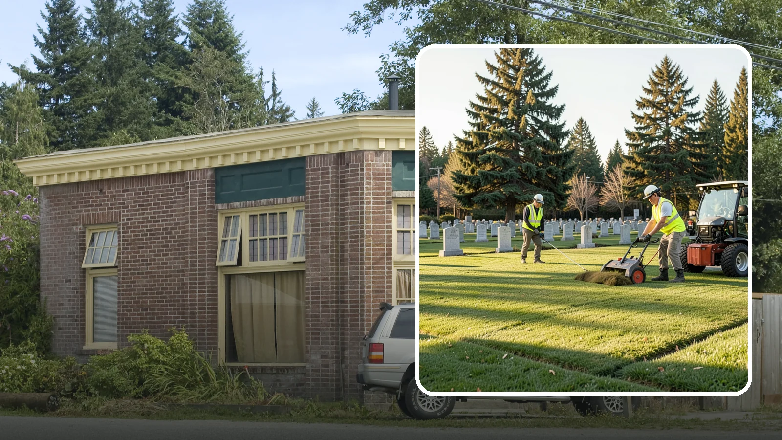 Cemetery Turf Maintenance in Hamilton, Skagit County, WA - Dignified turf care for cemetery lawns and burial grounds across Western Washington.