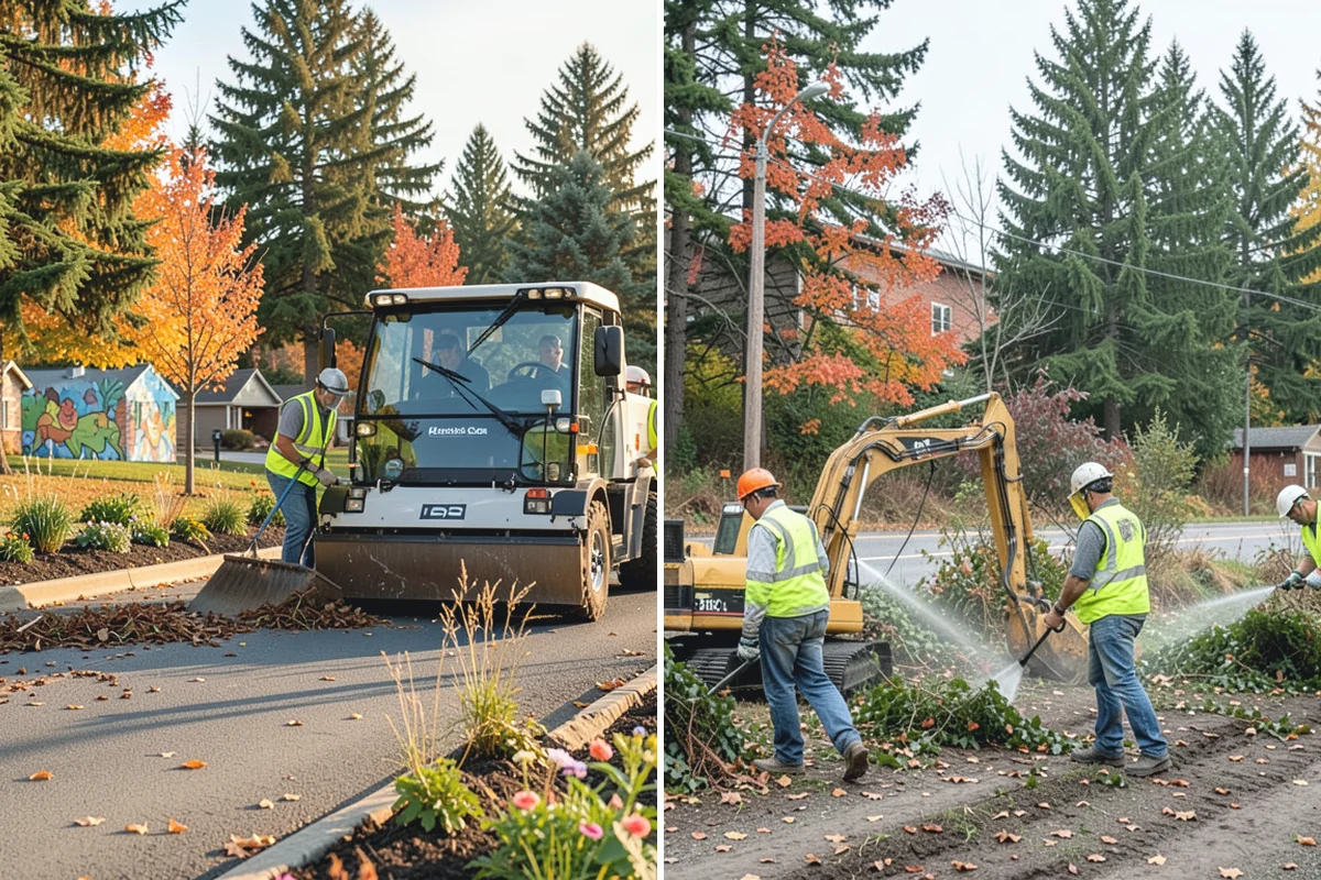 Cemetery Turf Maintenance in Hamilton, Skagit County, WA - Map marker types and turf zones across the grounds