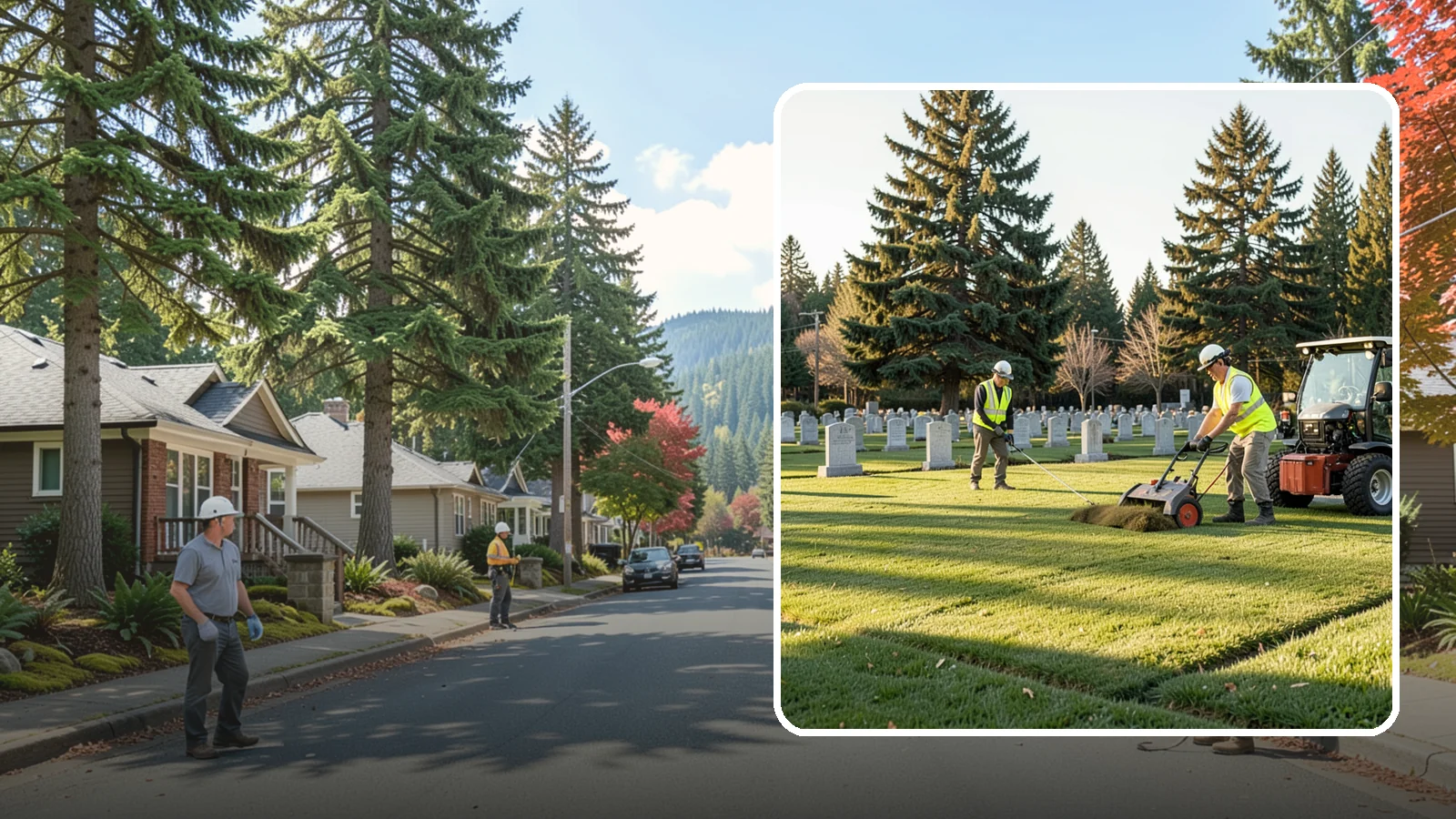 Cemetery Turf Maintenance in Hunts Point, King County, WA - Dignified turf care for cemetery lawns and burial grounds across Western Washington.