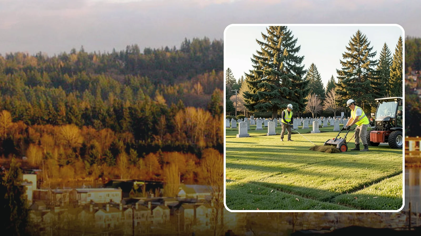 Cemetery Turf Maintenance in Kenmore, King County, WA - Dignified turf care for cemetery lawns and burial grounds across Western Washington.