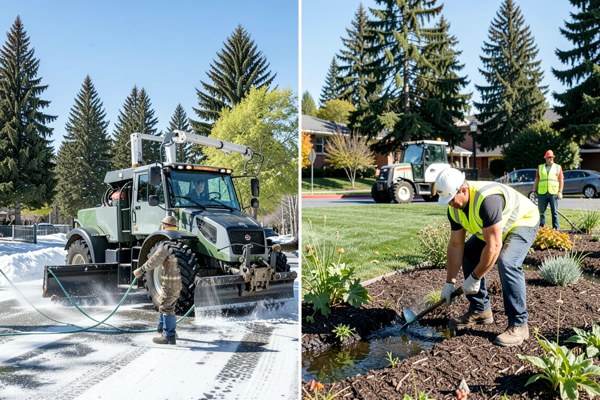 Cemetery Turf Maintenance in Kenmore, King County, WA - Map marker types and turf zones across the grounds