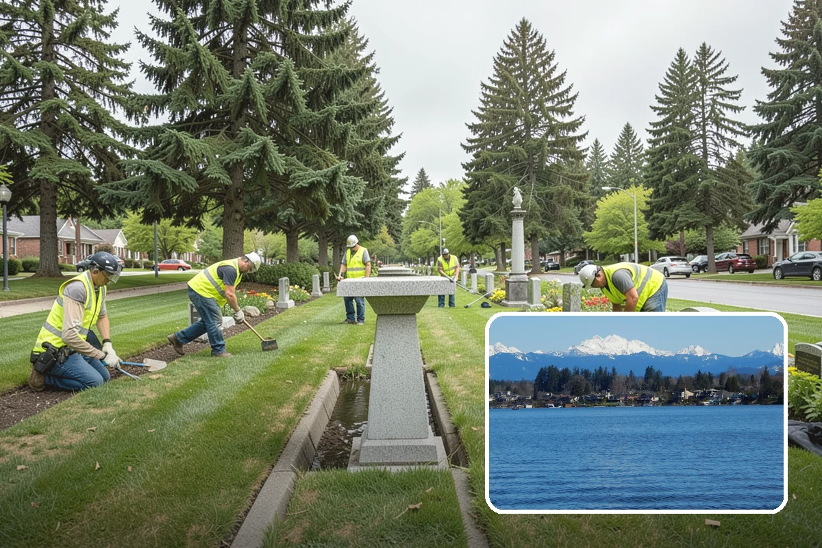 Cemetery Turf Maintenance in Lake Stevens, Snohomish County, WA - Uniform, level turf that supports safe visitation