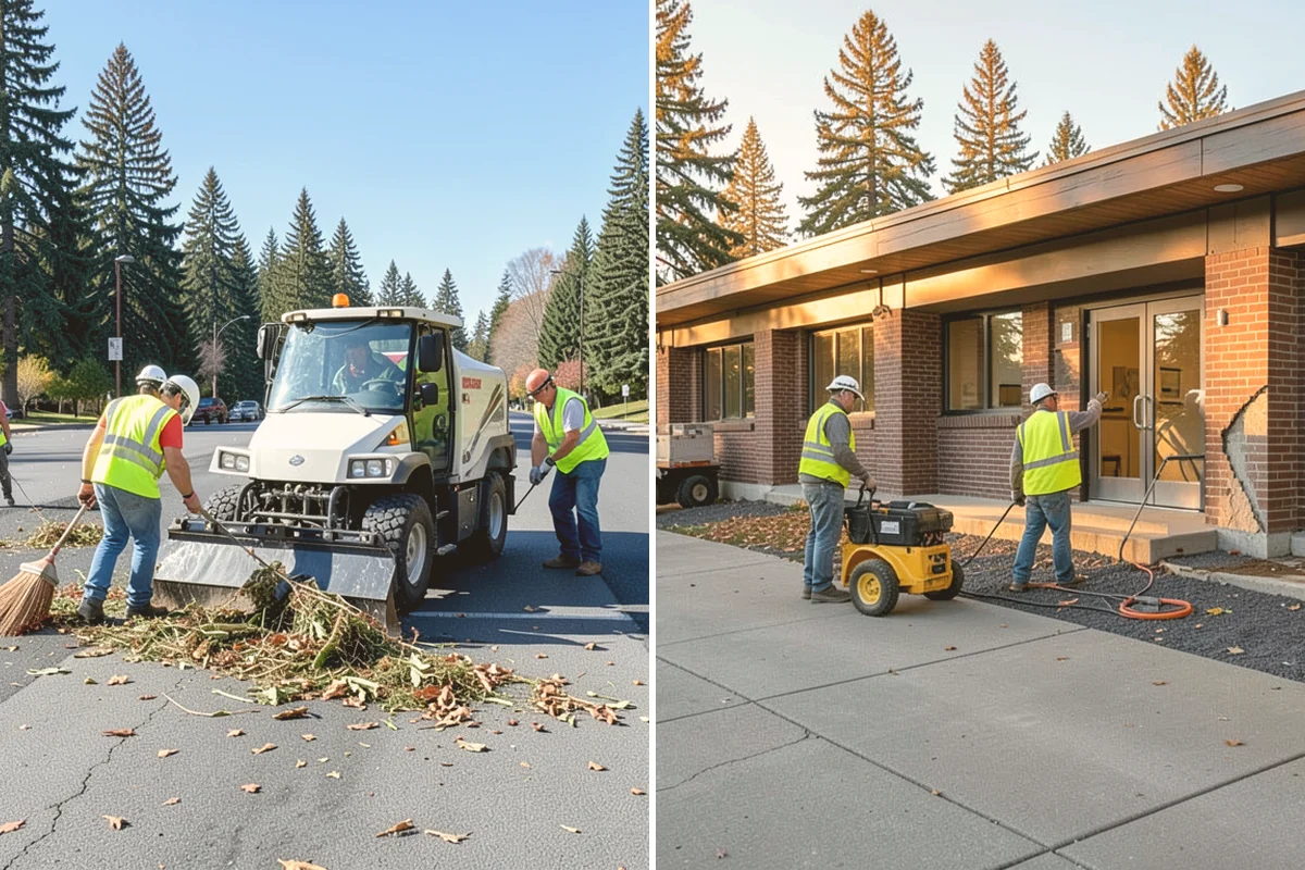 Cemetery Turf Maintenance in Langley, Island County, WA - Map marker types and turf zones across the grounds