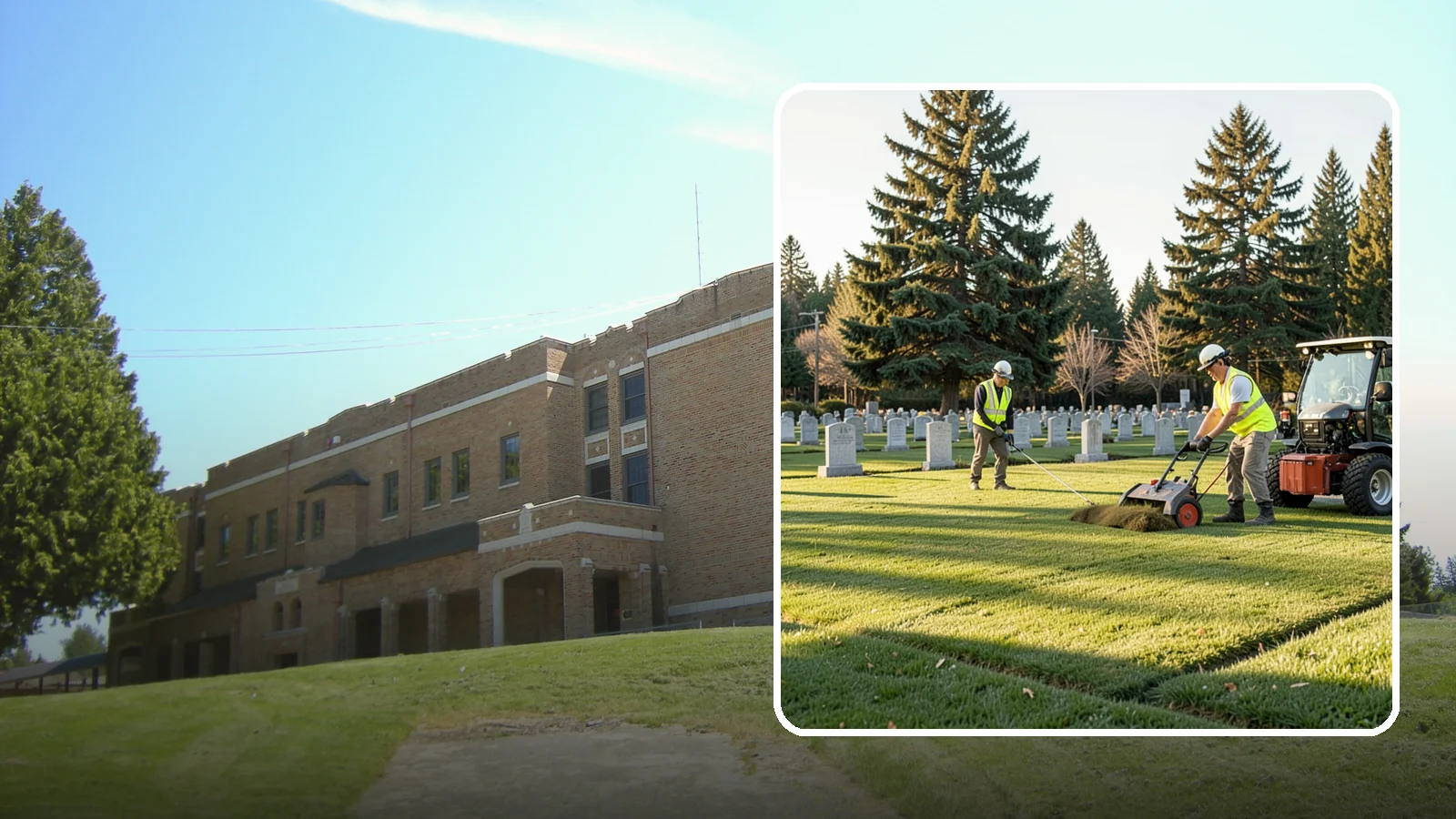 Cemetery Turf Maintenance in Maple Valley, King County, WA - Dignified turf care for cemetery lawns and burial grounds across Western Washington.