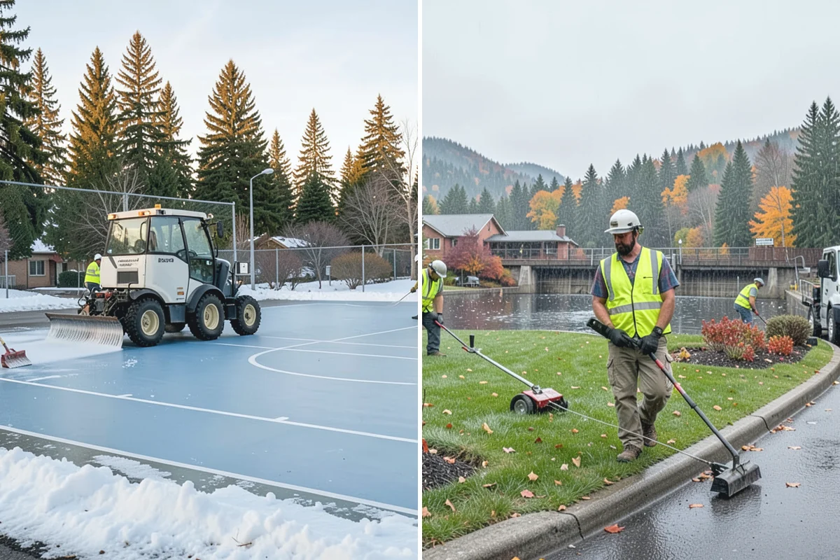 Cemetery Turf Maintenance in Medina, King County, WA - Map marker types and turf zones across the grounds