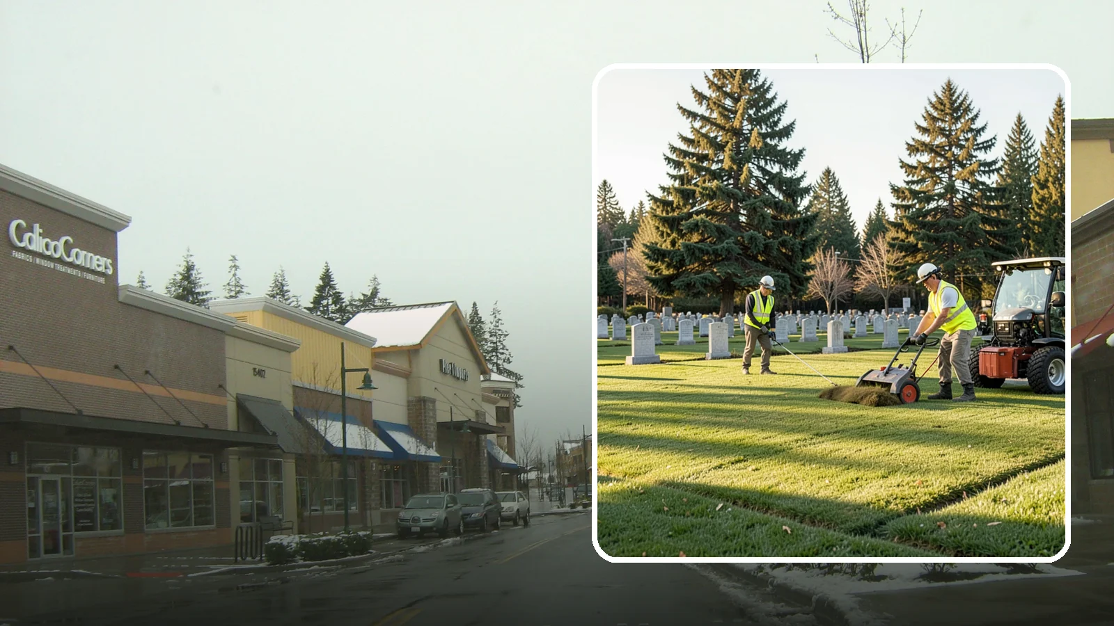 Cemetery Turf Maintenance in Mill Creek, Snohomish County, WA - Dignified turf care for cemetery lawns and burial grounds across Western Washington.
