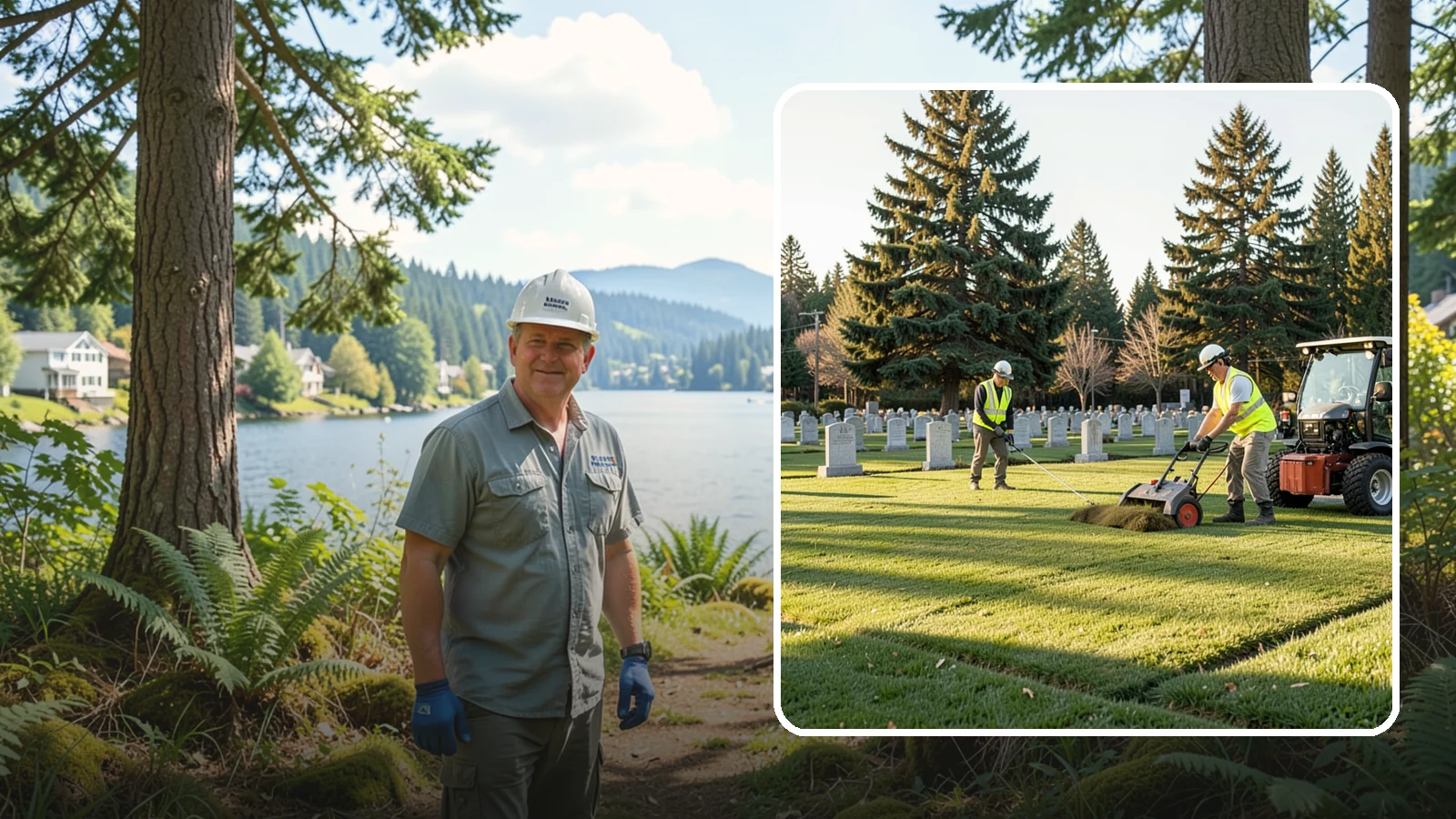 Cemetery Turf Maintenance in Milton, King County, WA - Dignified turf care for cemetery lawns and burial grounds across Western Washington.