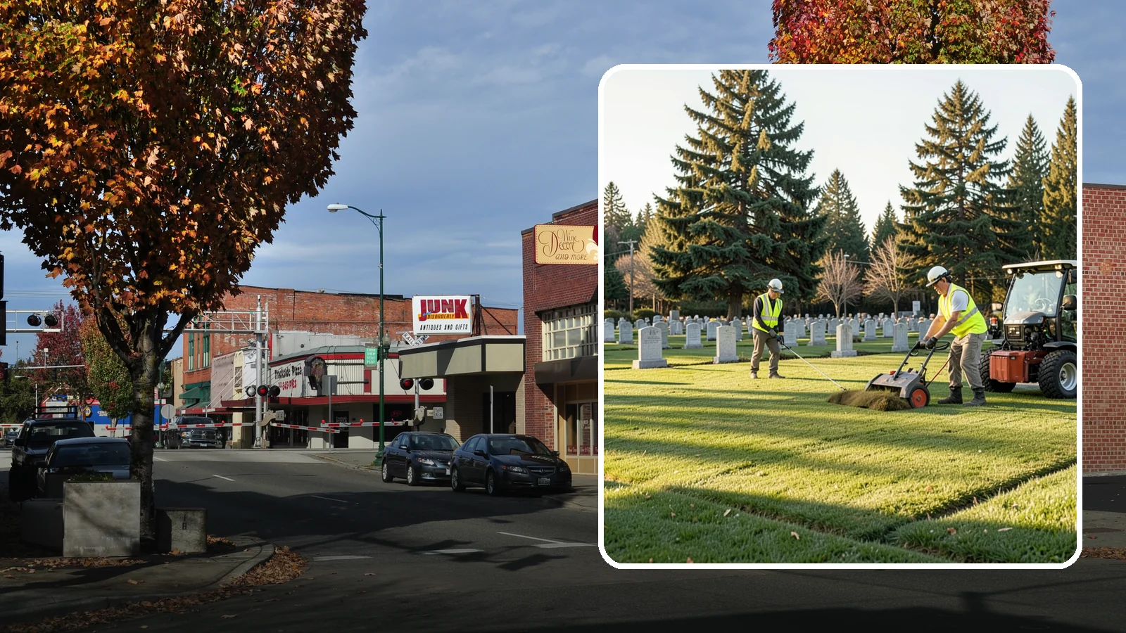 Cemetery Turf Maintenance in Puyallup, Pierce County, WA - Dignified turf care for cemetery lawns and burial grounds across Western Washington.