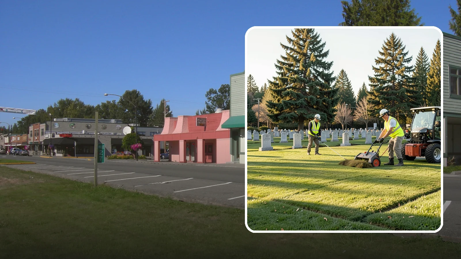 Cemetery Turf Maintenance in Snoqualmie, King County, WA - Dignified turf care for cemetery lawns and burial grounds across Western Washington.
