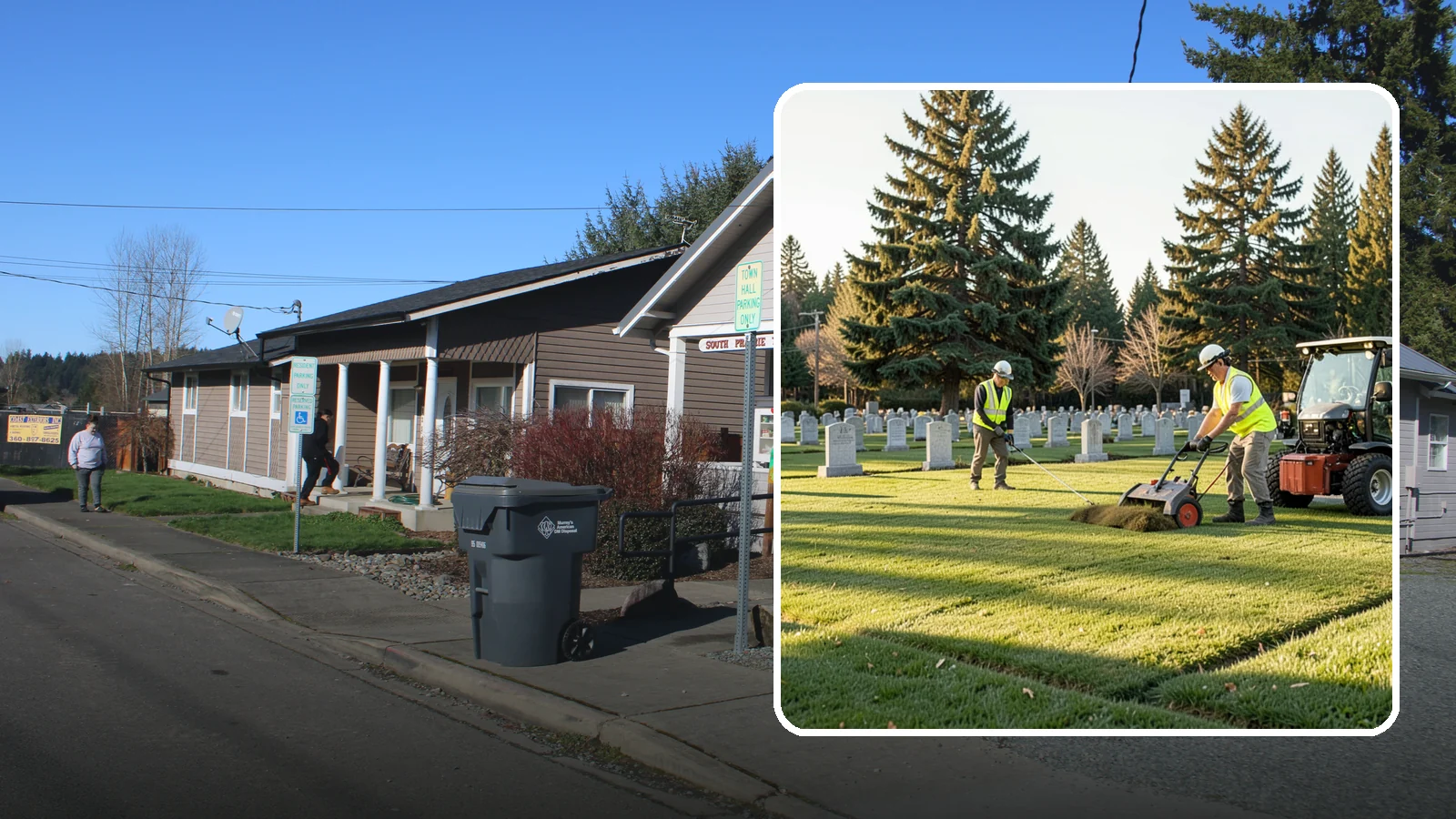 Cemetery Turf Maintenance in South Prairie, Pierce County, WA - Dignified turf care for cemetery lawns and burial grounds across Western Washington.