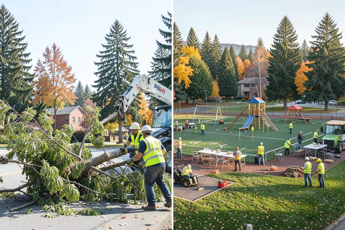 Cemetery Turf Maintenance in South Prairie, Pierce County, WA - Map marker types and turf zones across the grounds