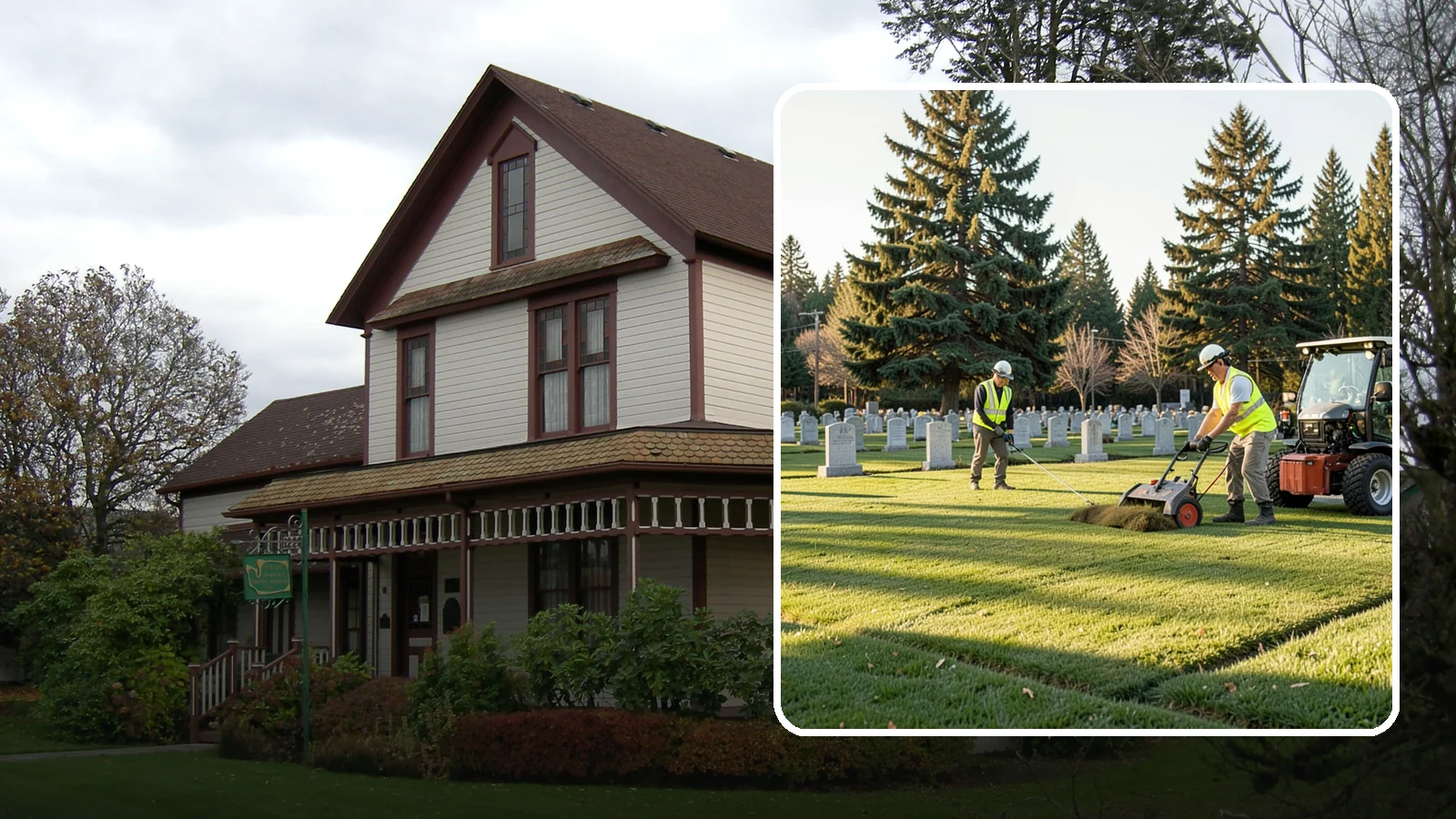 Cemetery Turf Maintenance in Sumner, Pierce County, WA - Dignified turf care for cemetery lawns and burial grounds across Western Washington.