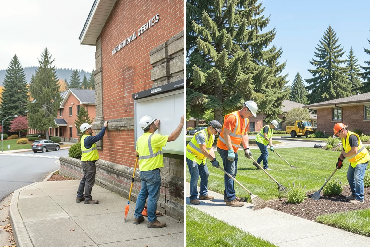 Cemetery Turf Maintenance in University Place, Pierce County, WA - Map marker types and turf zones across the grounds