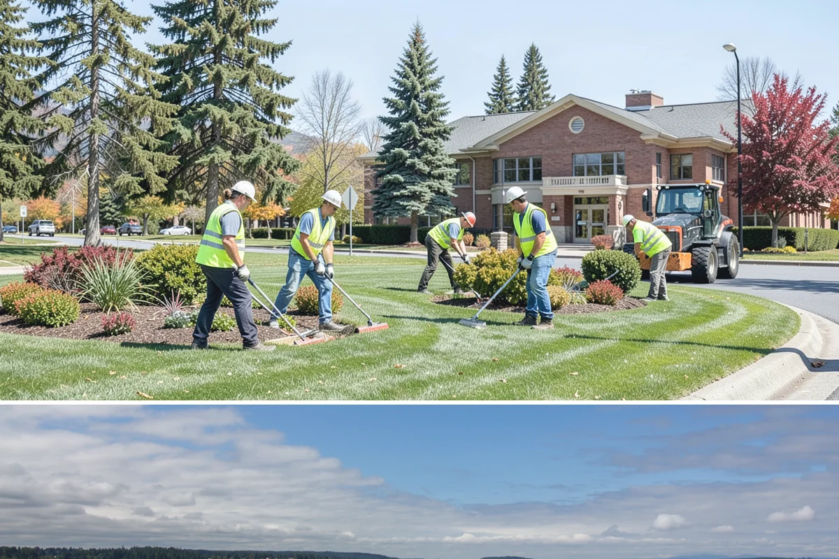 Cemetery Turf Maintenance in University Place, Pierce County, WA - Mowing frequency peaks from April through September during Western Washington's active growing season.