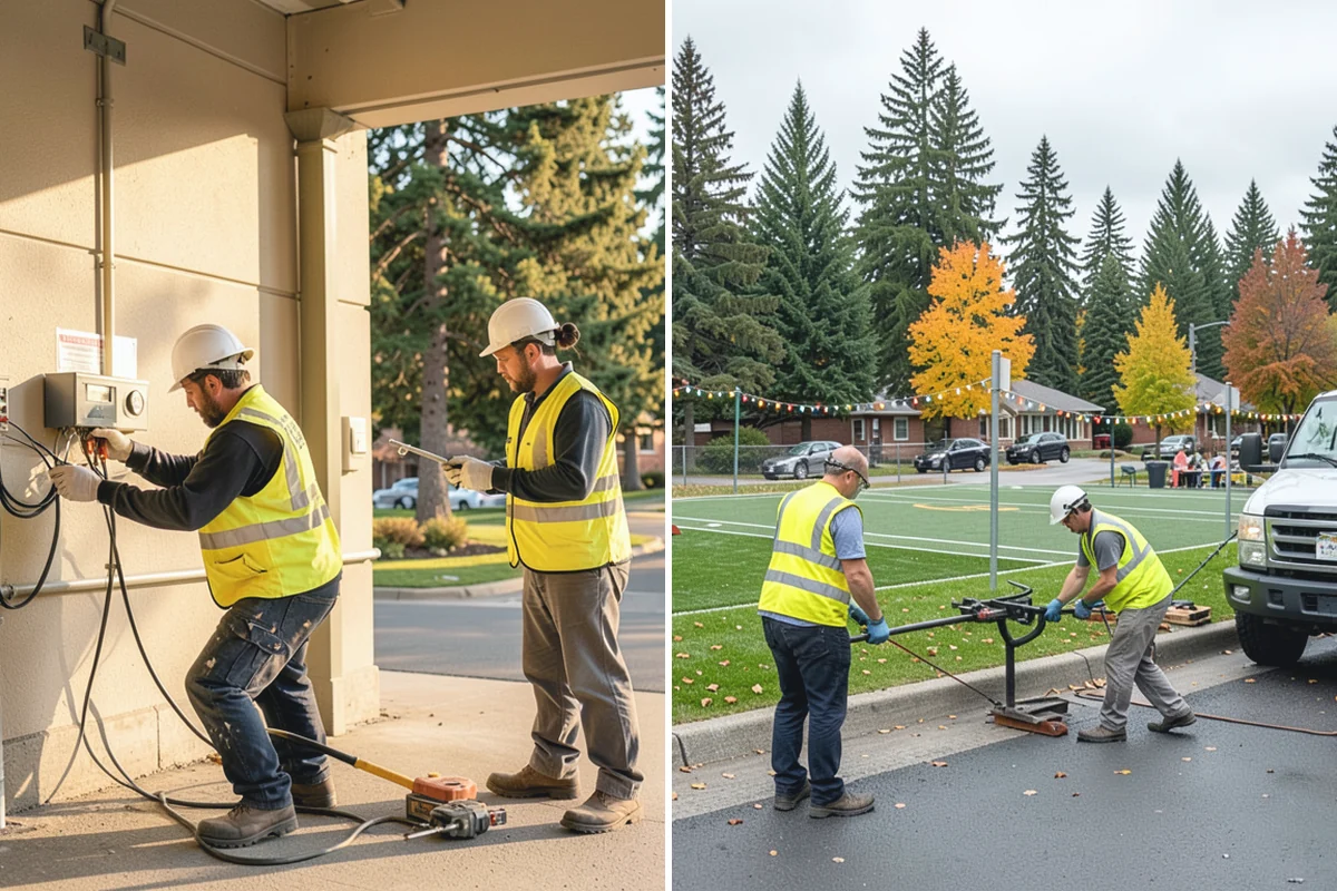 Chain-Link Fencing in Beaux Arts Village, King County, WA - Confirm alignment, height, gauge, and gate locations
