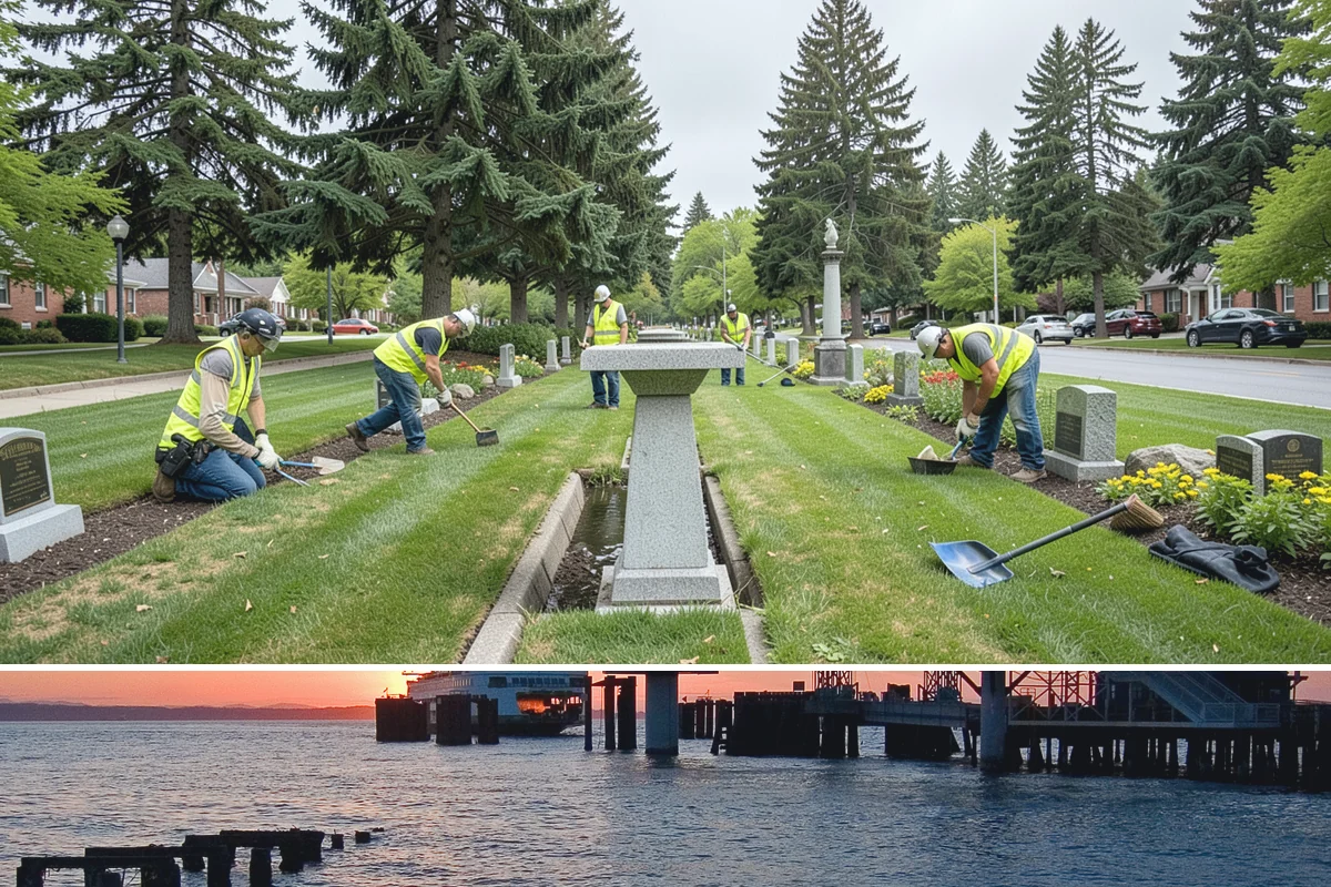 Chain-Link Fencing in Edmonds, Snohomish County, WA - Chain-link installation runs year-round, with drier months easing post-setting and concrete work in wet regional soils.