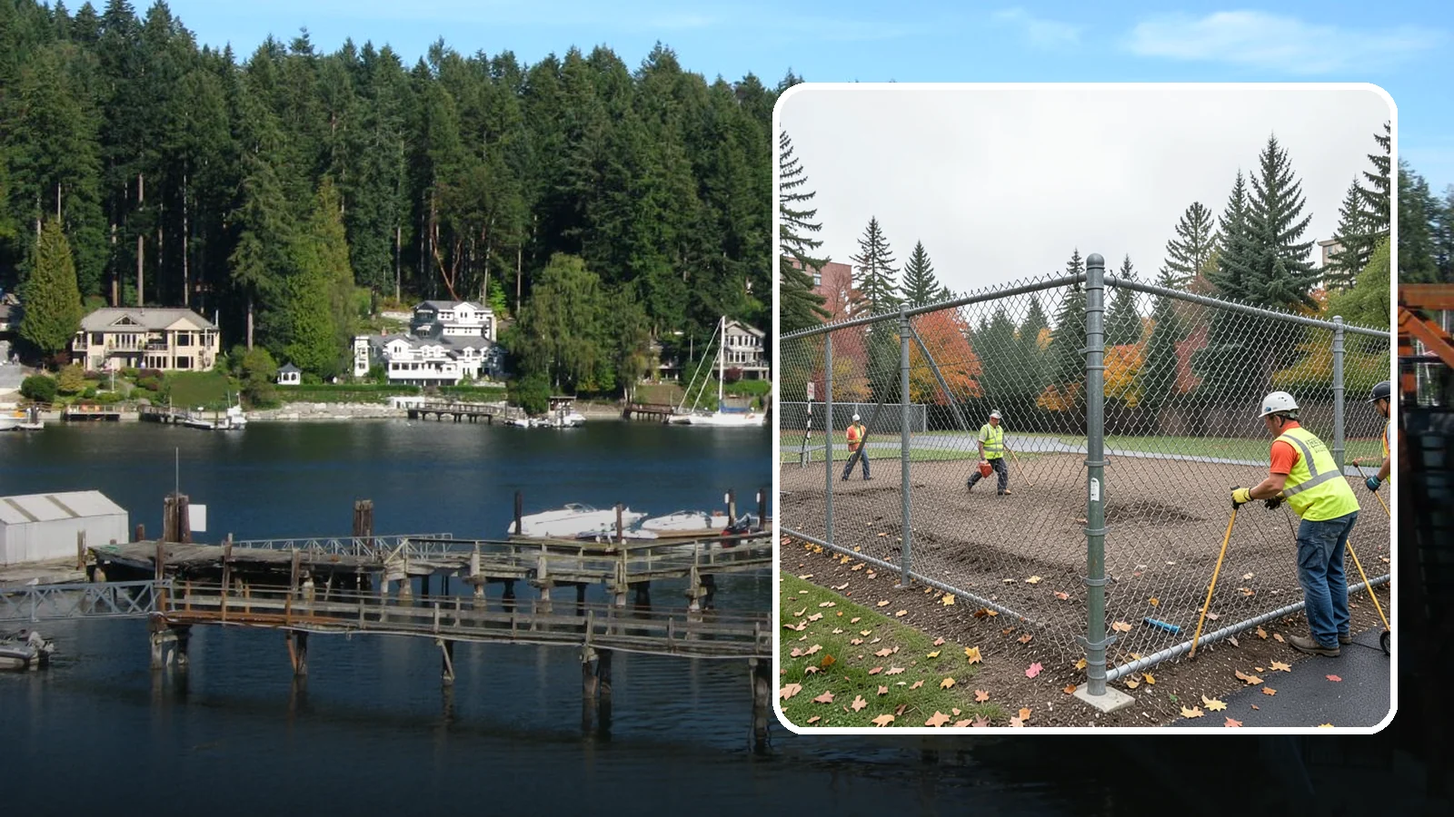 Chain-Link Fencing in Gig Harbor, Pierce County, WA - Install and replace chain-link fencing for parks, utility sites, and public facilities requiring durable enclosure.