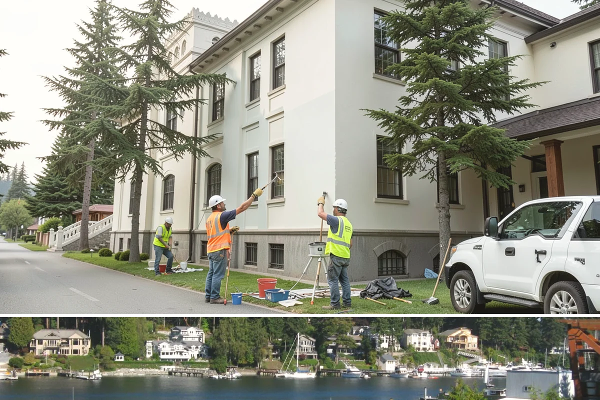 Chain-Link Fencing in Gig Harbor, Pierce County, WA - Chain-link installation runs year-round, with drier months easing post-setting and concrete work in wet regional soils.
