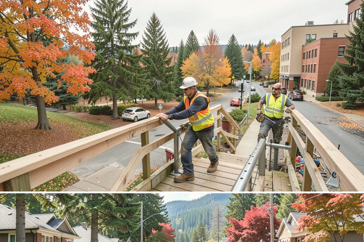 Chain-Link Fencing in Hunts Point, King County, WA - Chain-link installation runs year-round, with drier months easing post-setting and concrete work in wet regional soils.