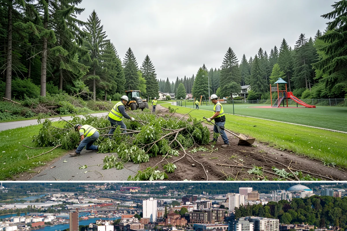 Chain-Link Fencing in Tacoma, Pierce County, WA - Chain-link installation runs year-round, with drier months easing post-setting and concrete work in wet regional soils.