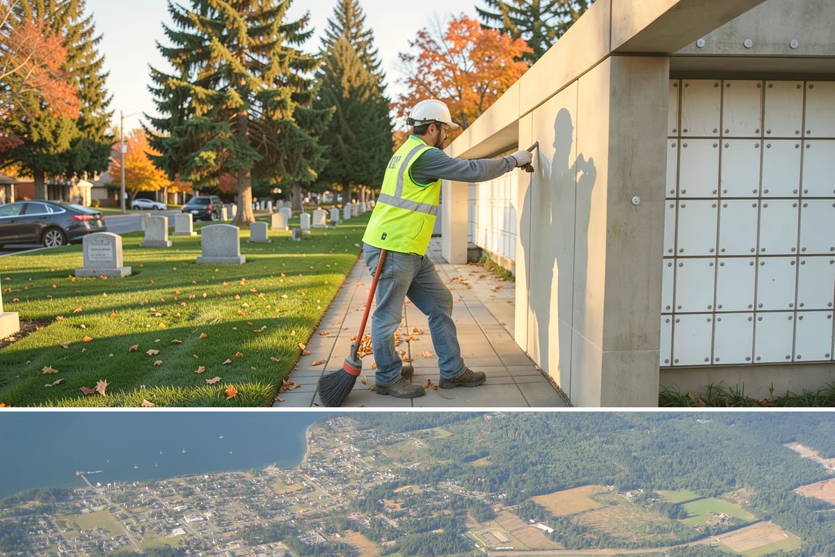 City Facilities Maintenance in Coupeville, Island County, WA - Detailed planting and display work concentrates in spring and early summer ahead of peak civic-event season.