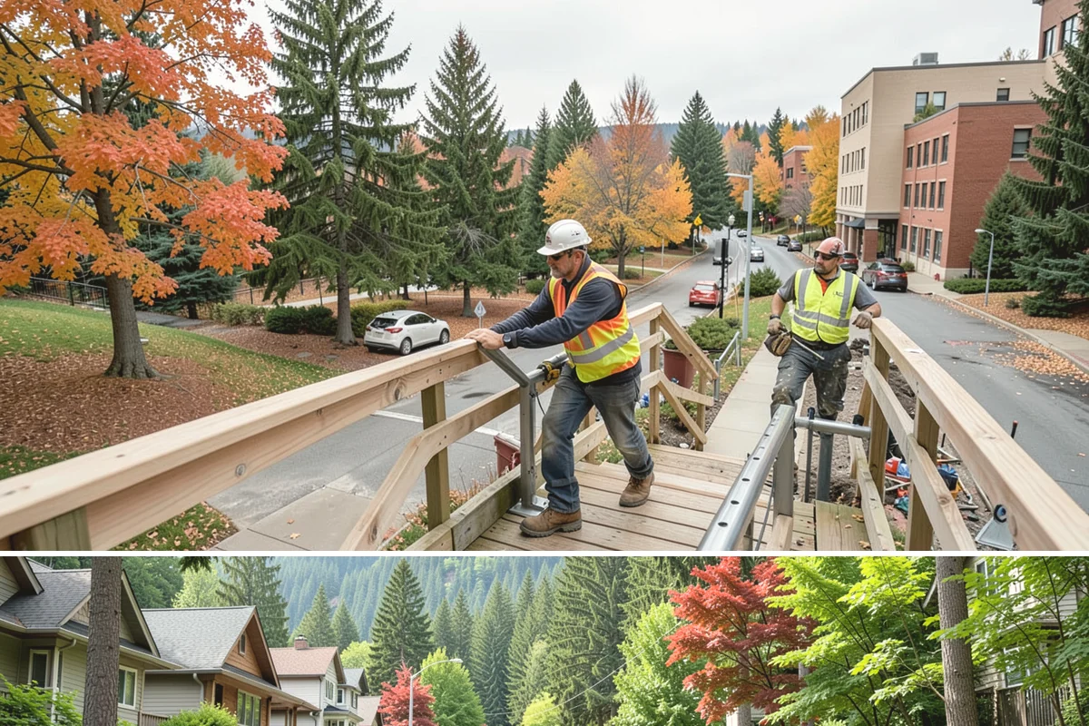 City Facilities Maintenance in Darrington, Snohomish County, WA - Detailed planting and display work concentrates in spring and early summer ahead of peak civic-event season.