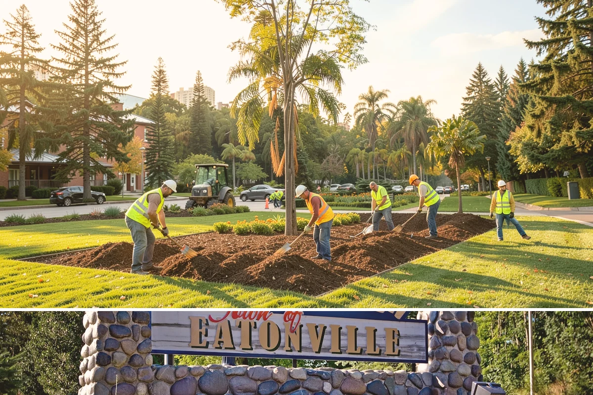City Facilities Maintenance in Eatonville, Pierce County, WA - Detailed planting and display work concentrates in spring and early summer ahead of peak civic-event season.