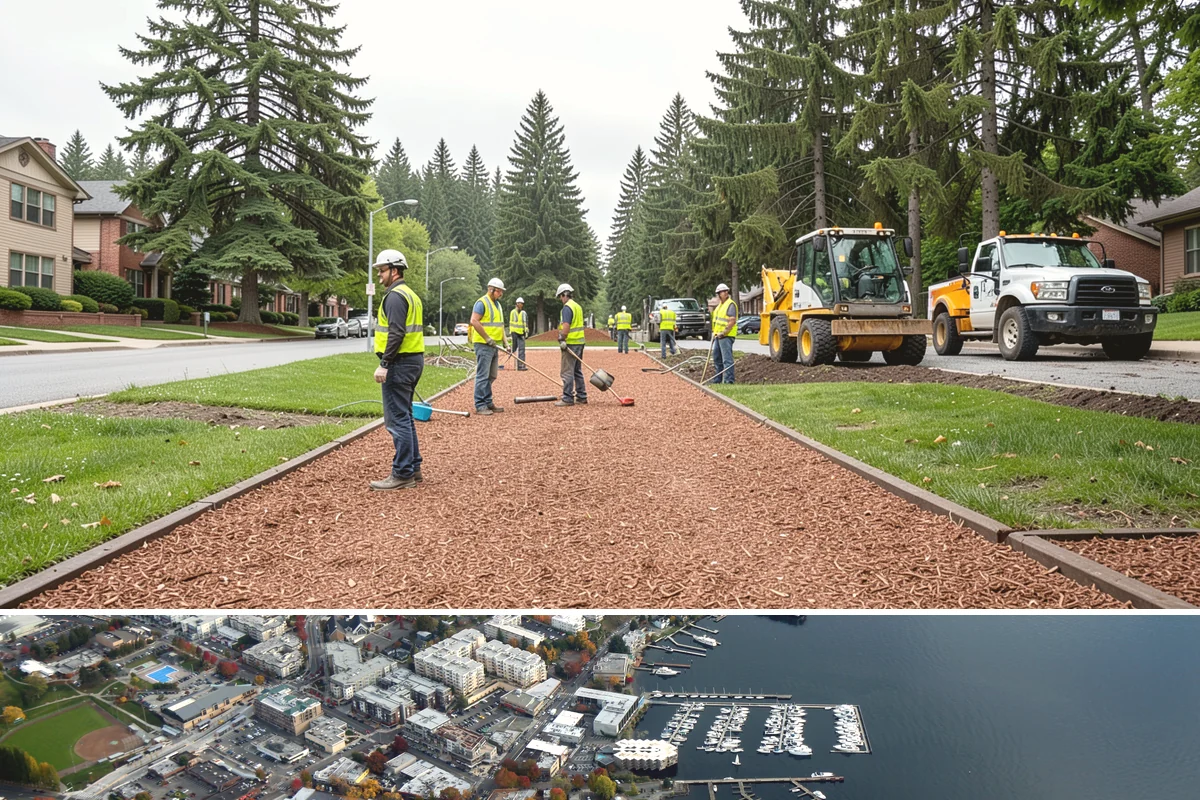 City Facilities Maintenance in Kirkland, King County, WA - Detailed planting and display work concentrates in spring and early summer ahead of peak civic-event season.