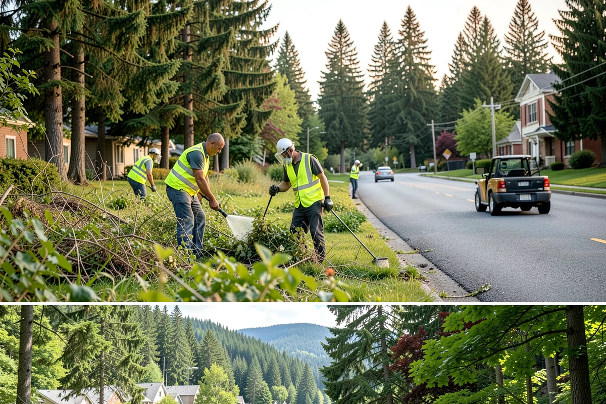 City Facilities Maintenance in Lake Forest Park, King County, WA - Detailed planting and display work concentrates in spring and early summer ahead of peak civic-event season.