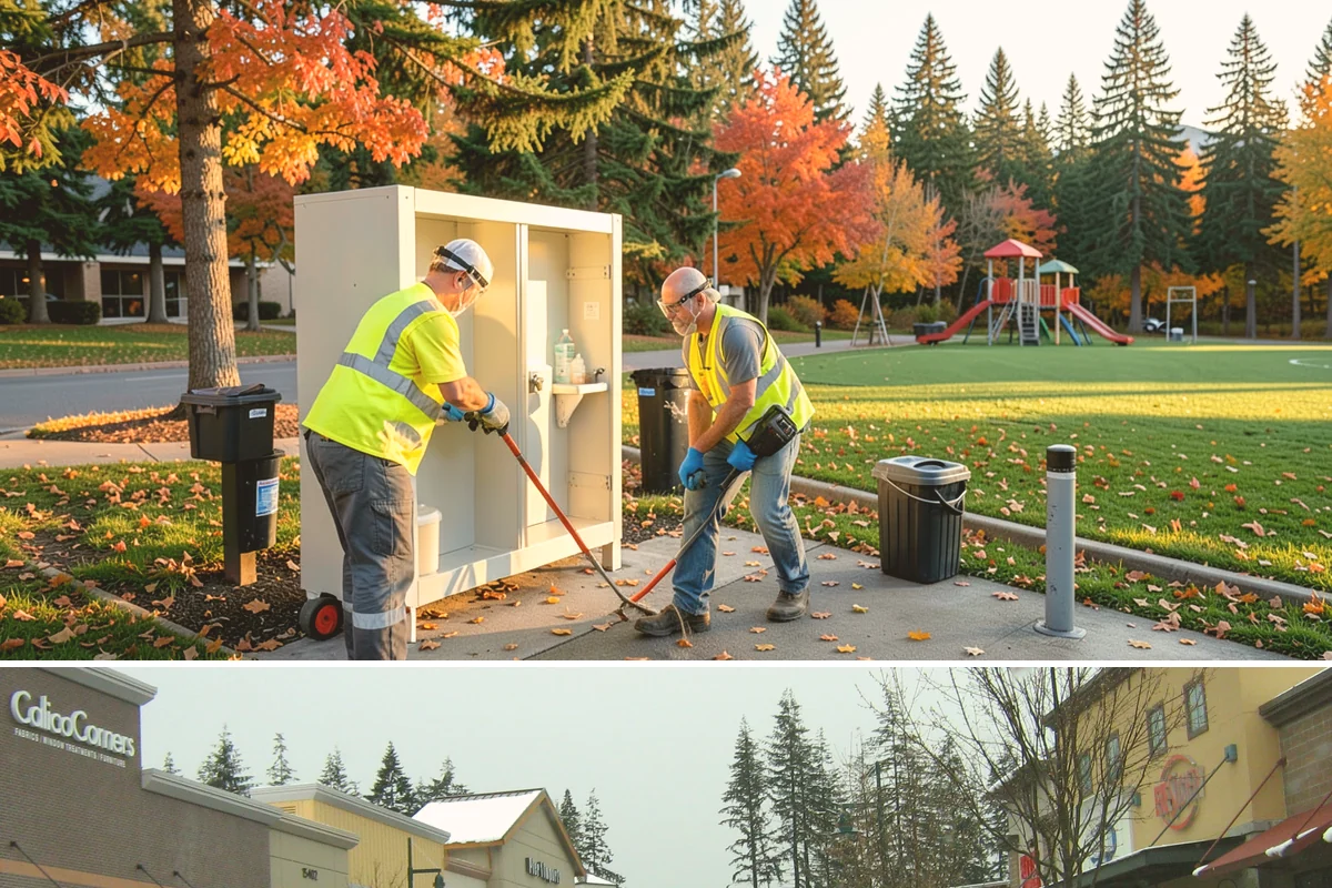City Facilities Maintenance in Mill Creek, Snohomish County, WA - Detailed planting and display work concentrates in spring and early summer ahead of peak civic-event season.