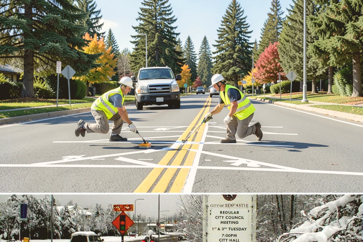 City Facilities Maintenance in Newcastle, King County, WA - Detailed planting and display work concentrates in spring and early summer ahead of peak civic-event season.