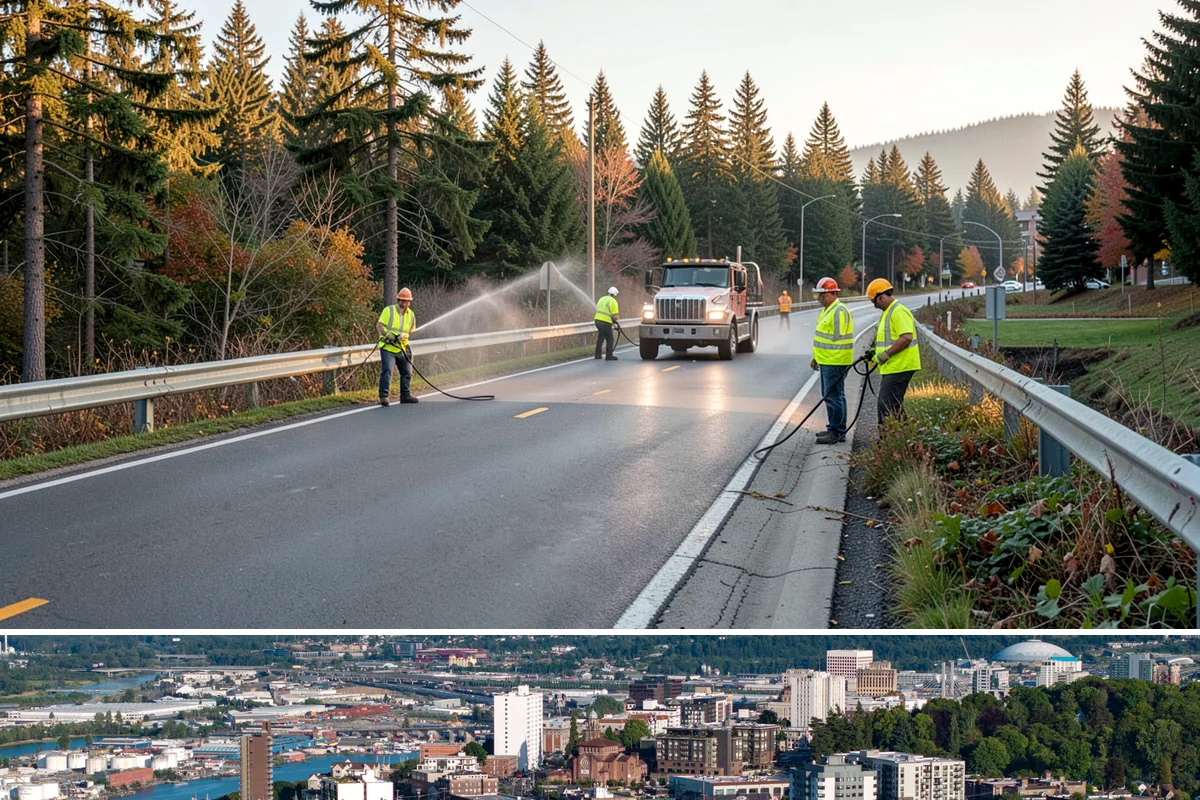 City Facilities Maintenance in Tacoma, Pierce County, WA - Detailed planting and display work concentrates in spring and early summer ahead of peak civic-event season.