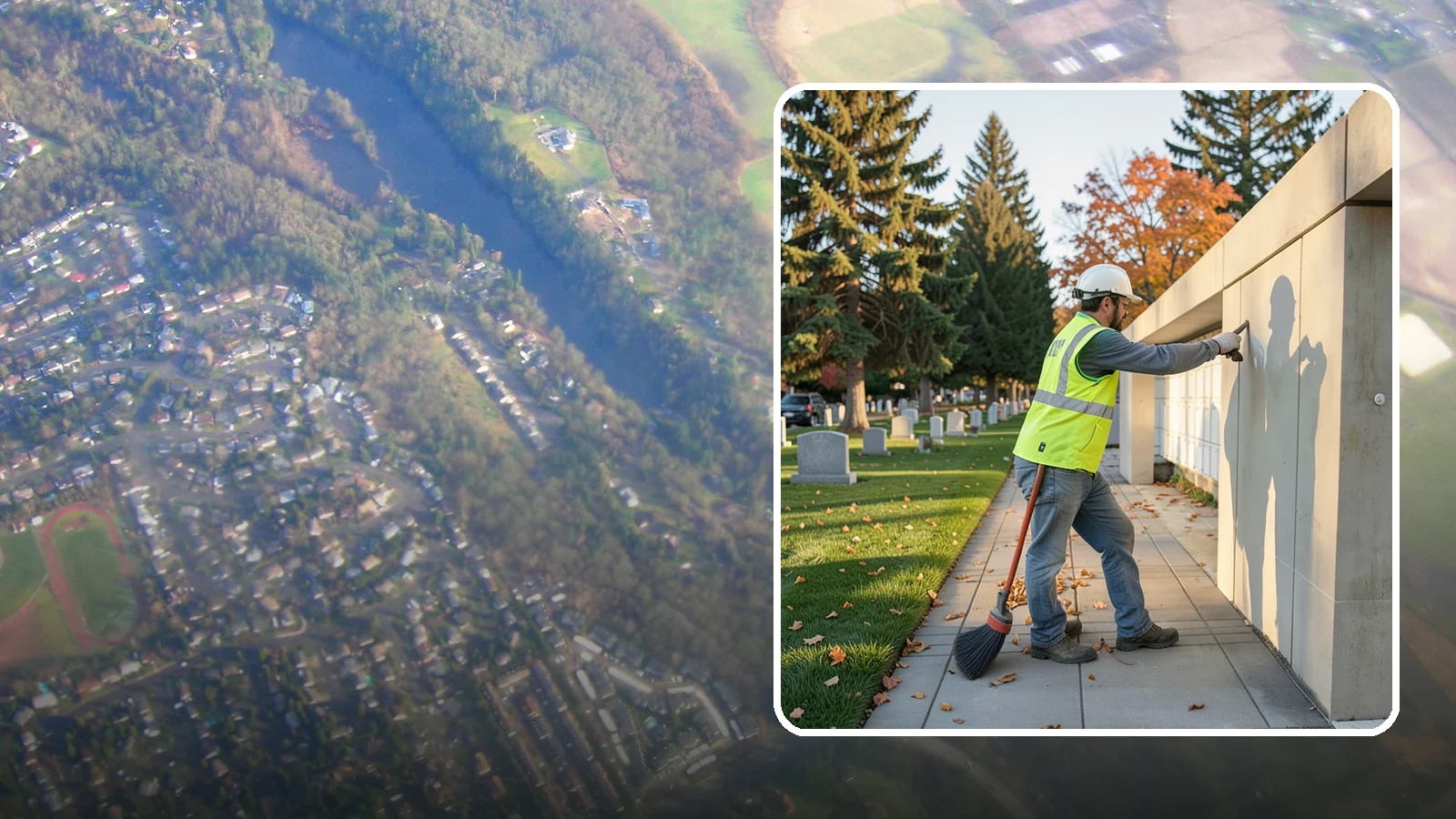 Columbarium Cleaning in Algona, King County, WA - Careful cleaning and upkeep of columbaria and niche walls at Western Washington cemeteries and memorial parks.