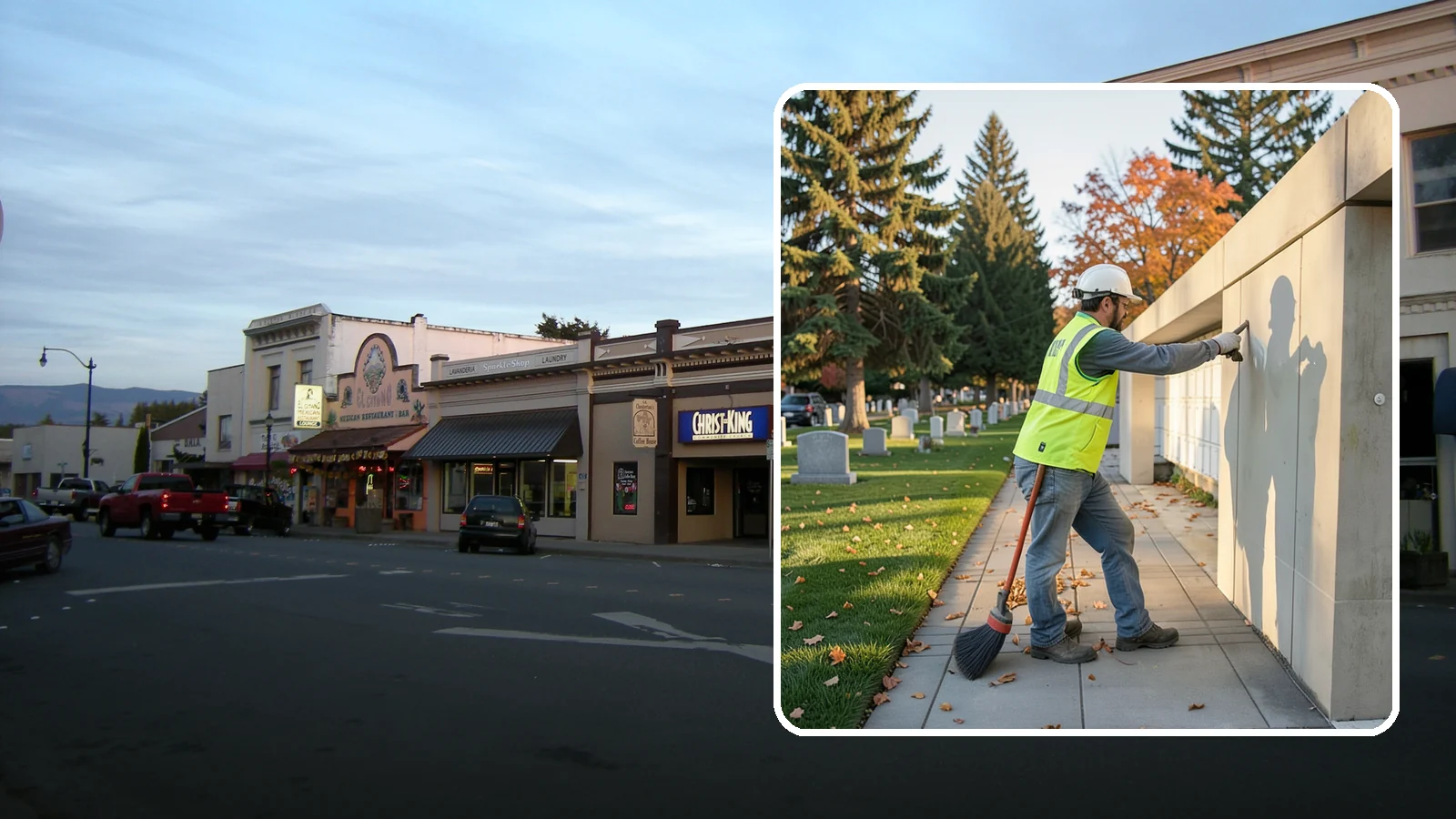Columbarium Cleaning in Burlington, Skagit County, WA - Careful cleaning and upkeep of columbaria and niche walls at Western Washington cemeteries and memorial parks.