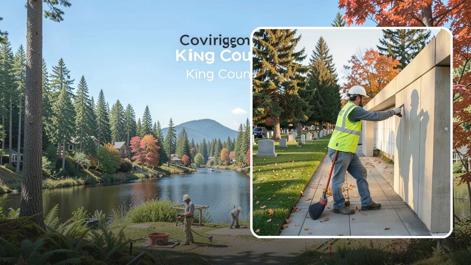 Columbarium Cleaning in Covington, King County, WA - Careful cleaning and upkeep of columbaria and niche walls at Western Washington cemeteries and memorial parks.