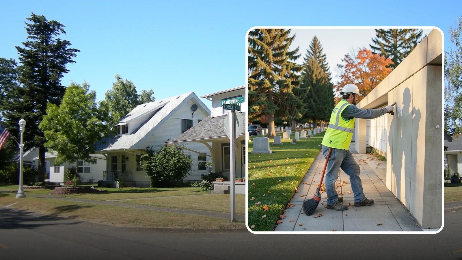 Columbarium Cleaning in DuPont, Pierce County, WA - Careful cleaning and upkeep of columbaria and niche walls at Western Washington cemeteries and memorial parks.
