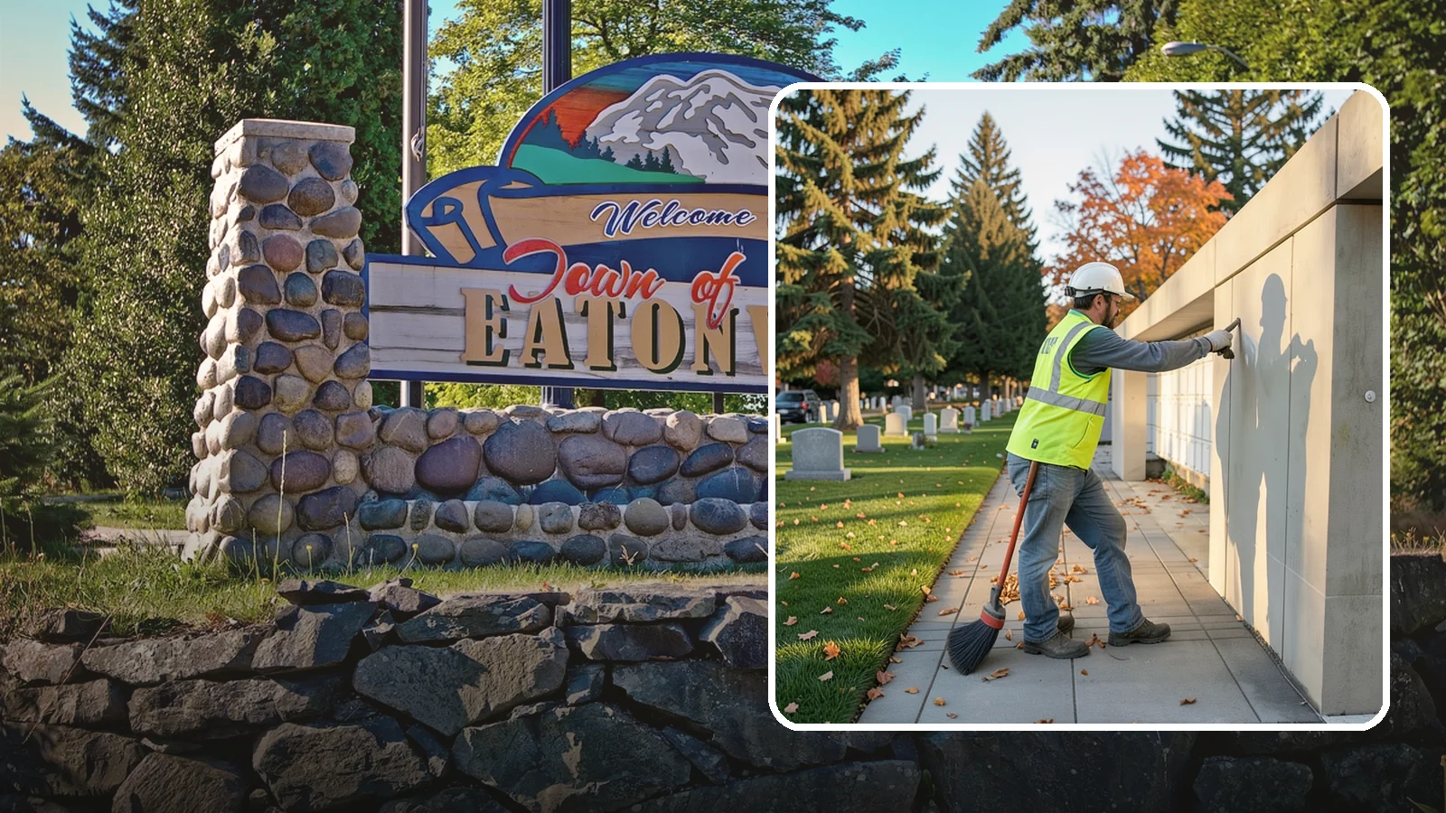 Columbarium Cleaning in Eatonville, Pierce County, WA - Careful cleaning and upkeep of columbaria and niche walls at Western Washington cemeteries and memorial parks.
